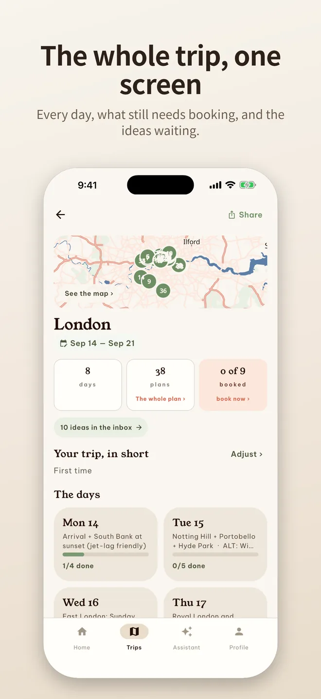 The whole trip, one screen